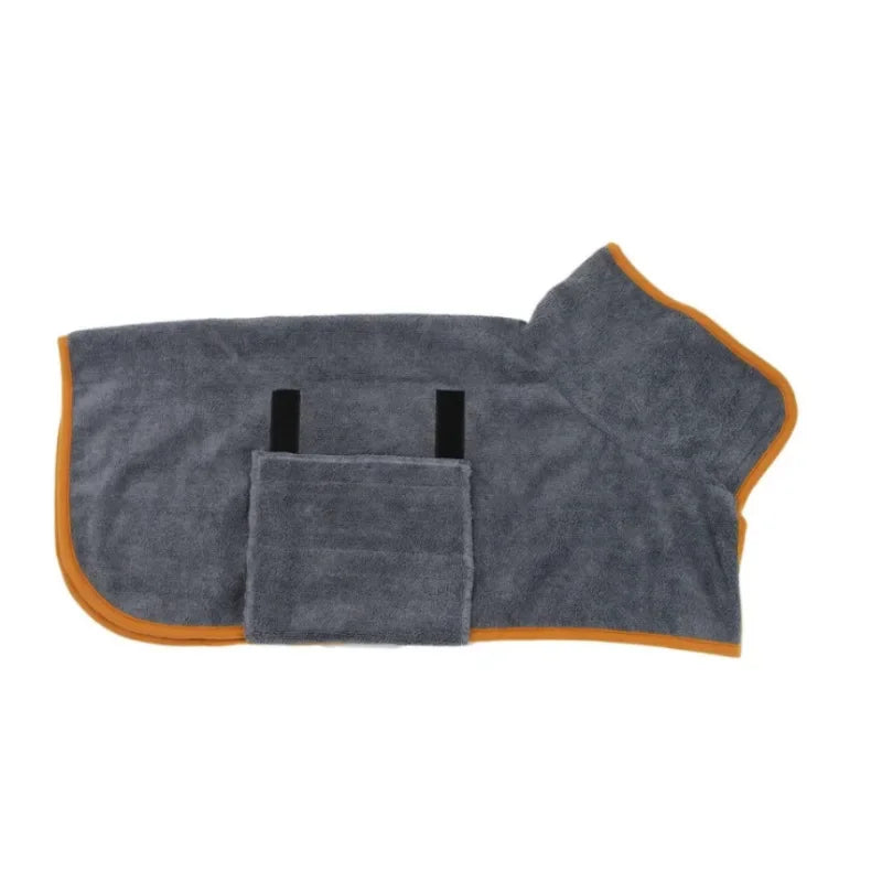 Hunde-Bademantel - saugfähig & verstellbar